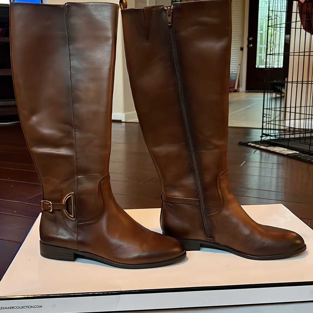 Alex Marie riding boots